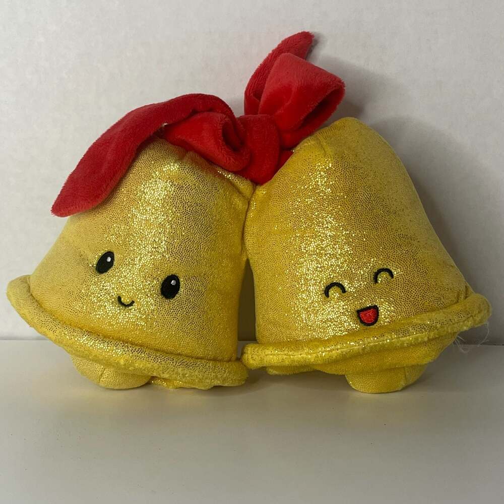 Gigglescape Christmas Bells with Red Bow 6-Inch Plush Toy